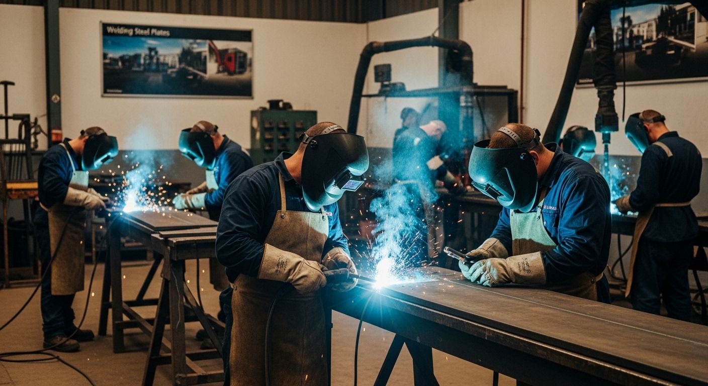 welding steel plates